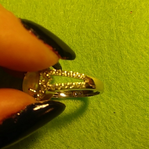 SOLD New Lab created opal halo ring sz7 - Picture 5 of 7